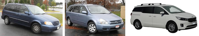 Kia Carnival series 1 and Grand Carnival 2006 on
